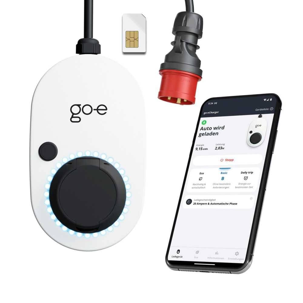 go-e Wallbox Charger Gemini flex 2.0 22 kW- 32 A- 3-phasig - CH-05-22-01