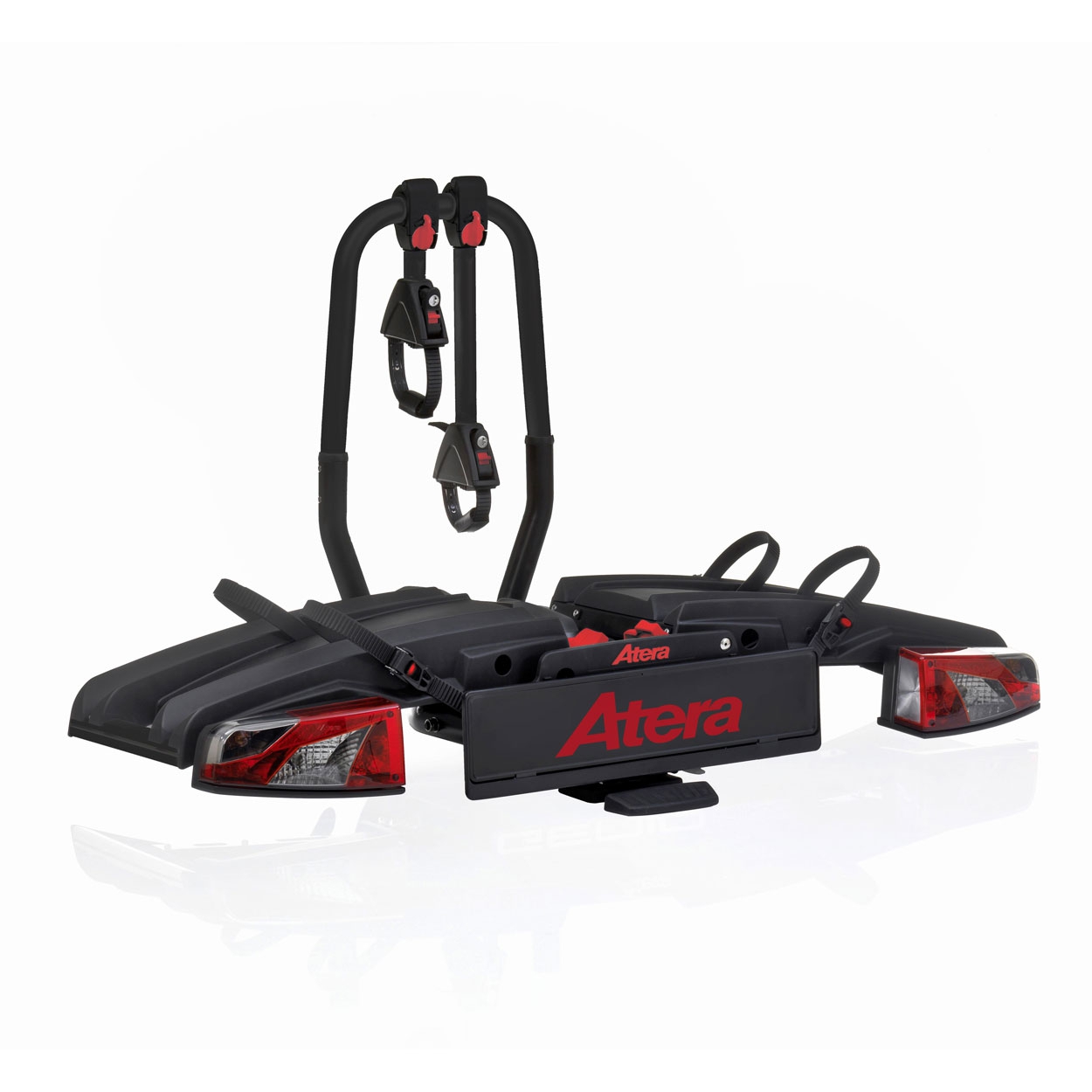 ATERA GENIO PRO Advanced 022784 Fahrradtraeger 2er Red Edition faltbar fuer 3 Raeder 2-1 plus Tasche- Fahrradtraeger fuer die Anhaengerkupplung von ATERA aus dem Allgaeu