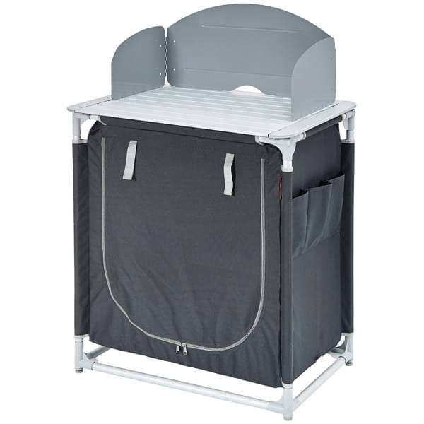 TRIGANO Kuechenbox Faltschrank- 85x75x 53 cm- Grau-Schwarz - M-M047G64