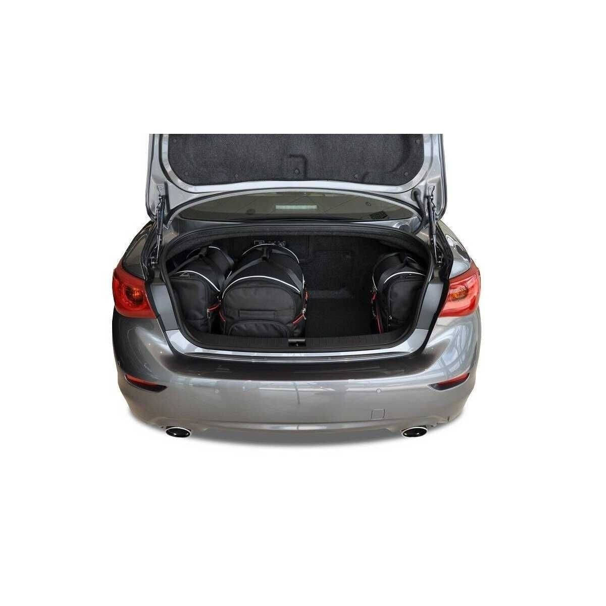 KJUST Kofferraum Taschen Set fuer INFINITI Q50 HYBRID Bj. 2013-2017 4er-Set - 7019009