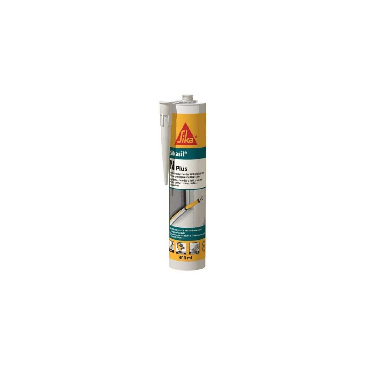 SIKA Silikondichtstoff Sikasil N Plus Grau 300 ml - 651193