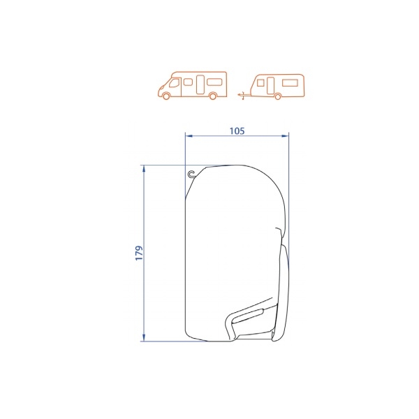 THULE Markise 8000 Mystic grau 550 cm Gehaeuse weiss Art- Nr. 308706