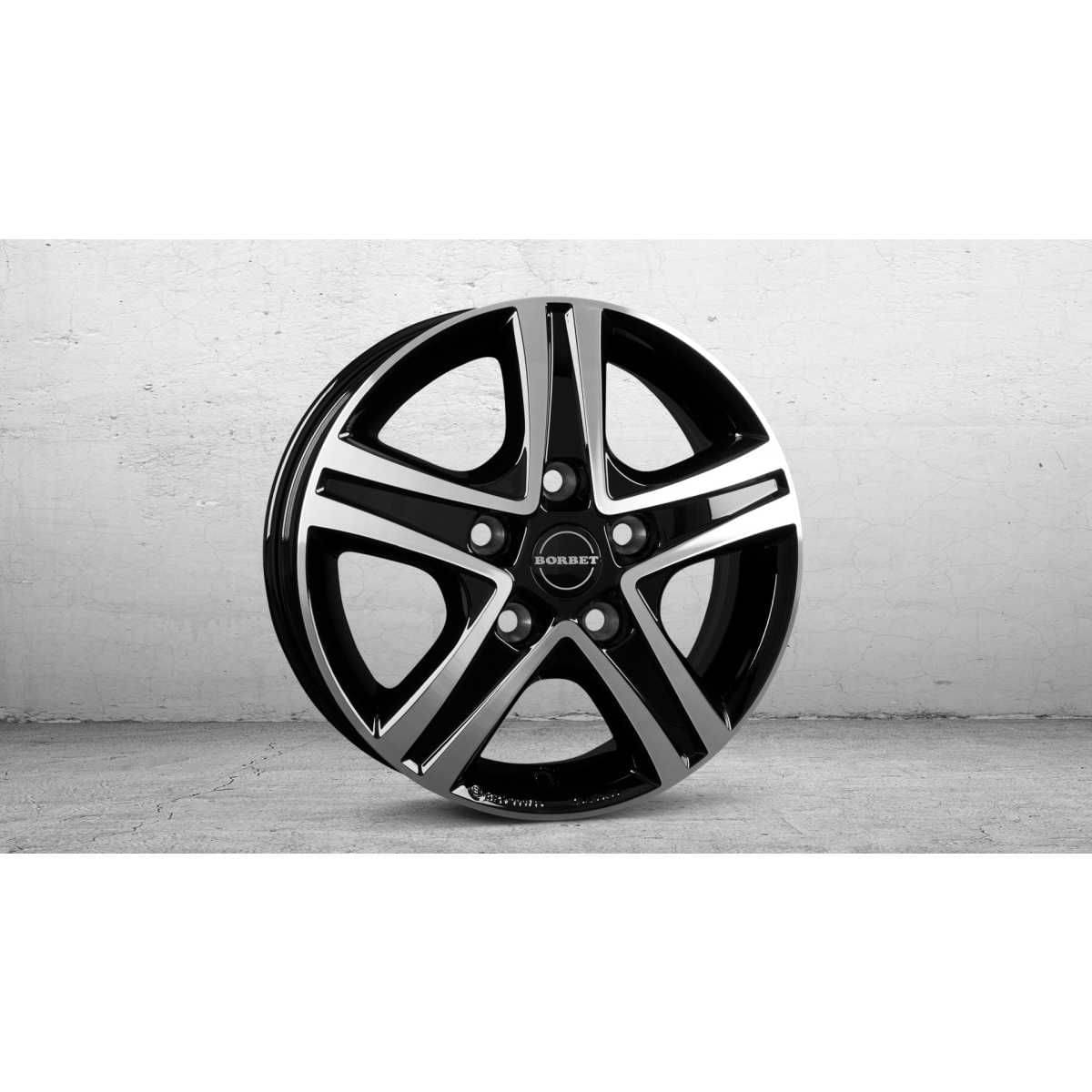 BORBET Alufelge CWD black polished glossy 16 Zoll fuer Fiat Ducato Heavy ab 07-2006 - CWD 60668130578-1BPG-T