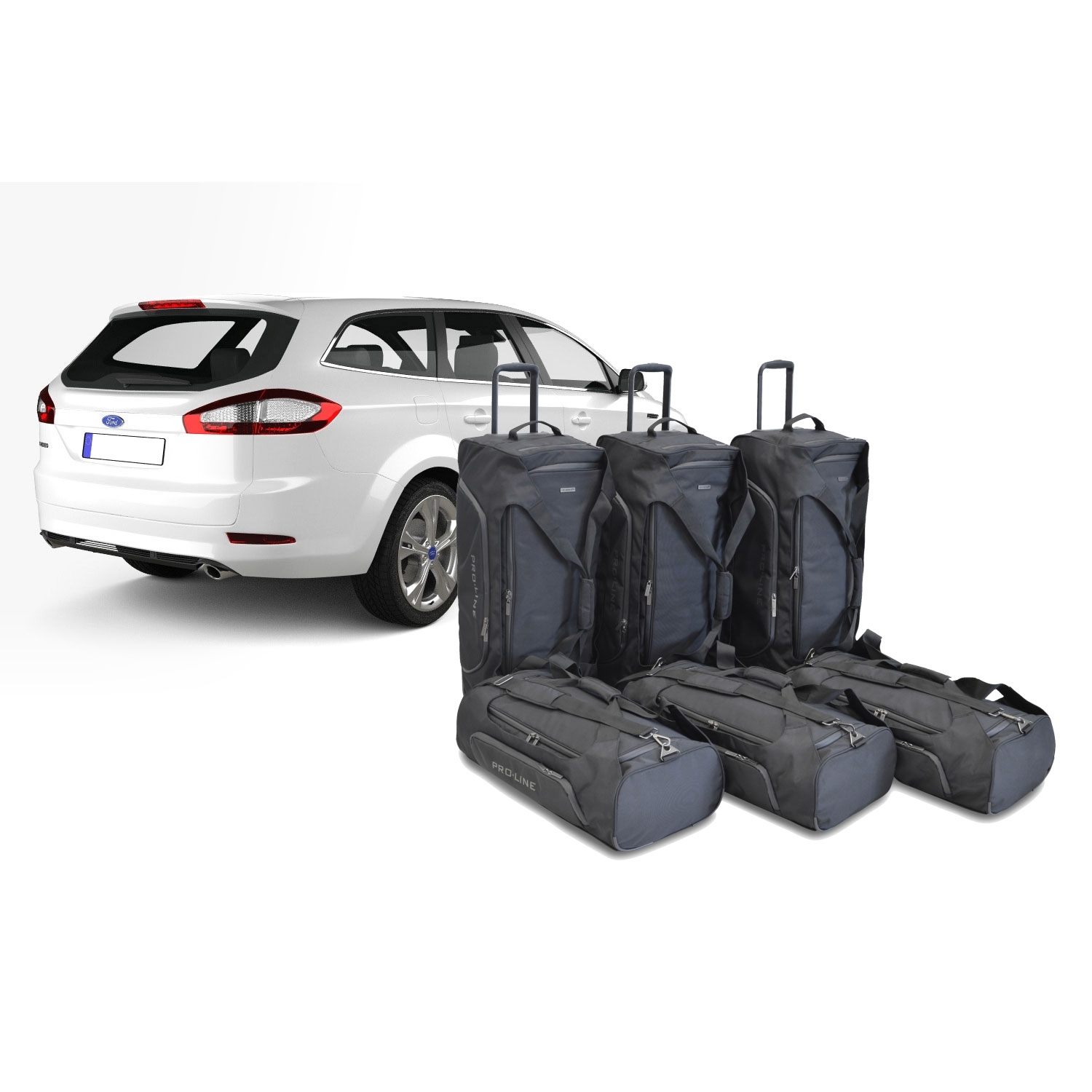 Car Bags Pro-Line F10401SP Ford Mondeo IV 5-Tuerer Kombi Bj- 07-14 Reisetaschen Set- Auf Ihr Auto massgeschneidert- Das Original