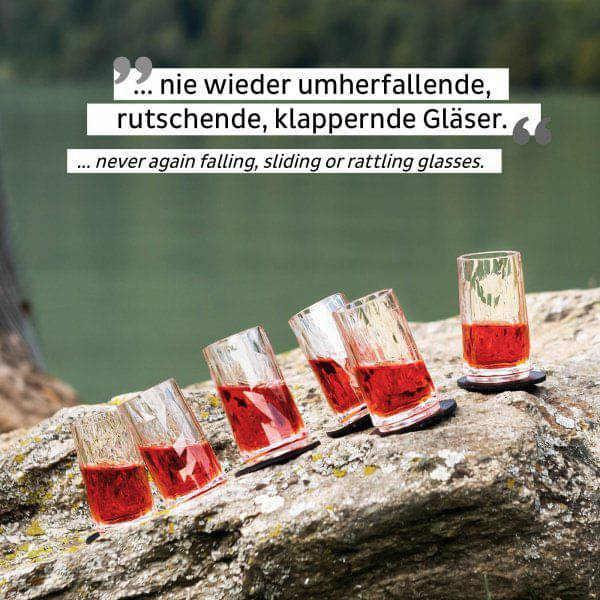 SILWY Magnet Kunststoffglaeser SHOT -2er Set- Hightech 004 l KO-SH-C-2