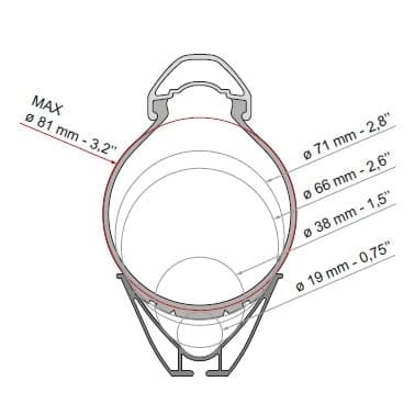 FIAMMA Rail Plus XL Fahradschiene 98656M588