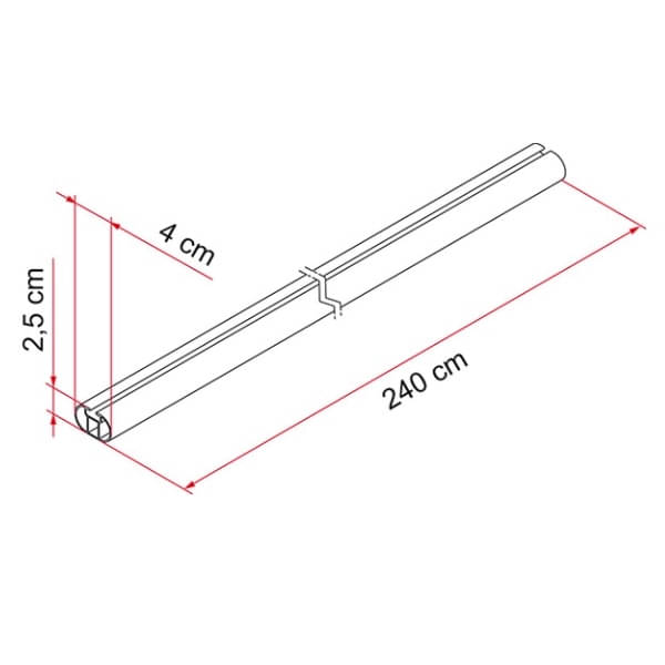 Dachtraegersystem FIAMMA FIXING-BAR PRO L