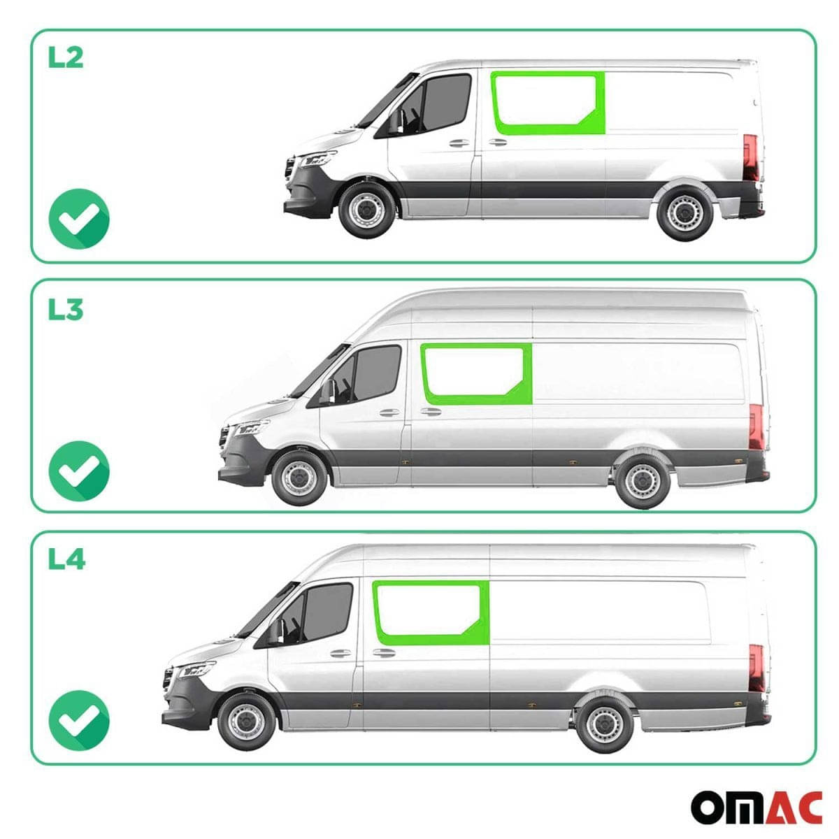 OMAC Seitenfenster Seitenscheibe MB Sprinter W906 L2/L3/L4 Bj. 2006-2018 Schiebetür Links OMAC Seitenfenster Seitenscheibe MB Sprinter W906 L2-L3-L4 Bj. 2006-2018 Schiebetuer Links - 4724405-1FSDFL