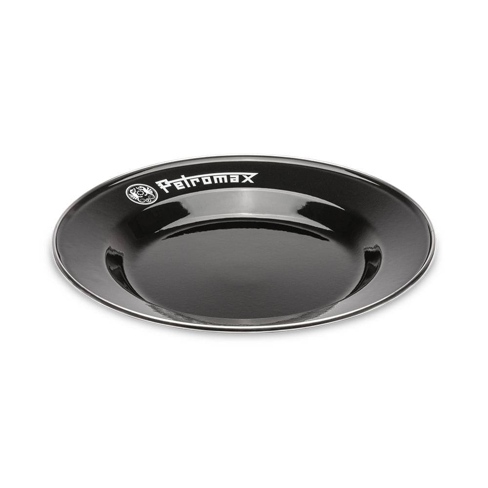 PETROMAX Emaille Teller schwarz 2 Stück Ø 18 cm PETROMAX Emaille Teller schwarz 2 Stueck Ø 18 cm px-plate-18-s