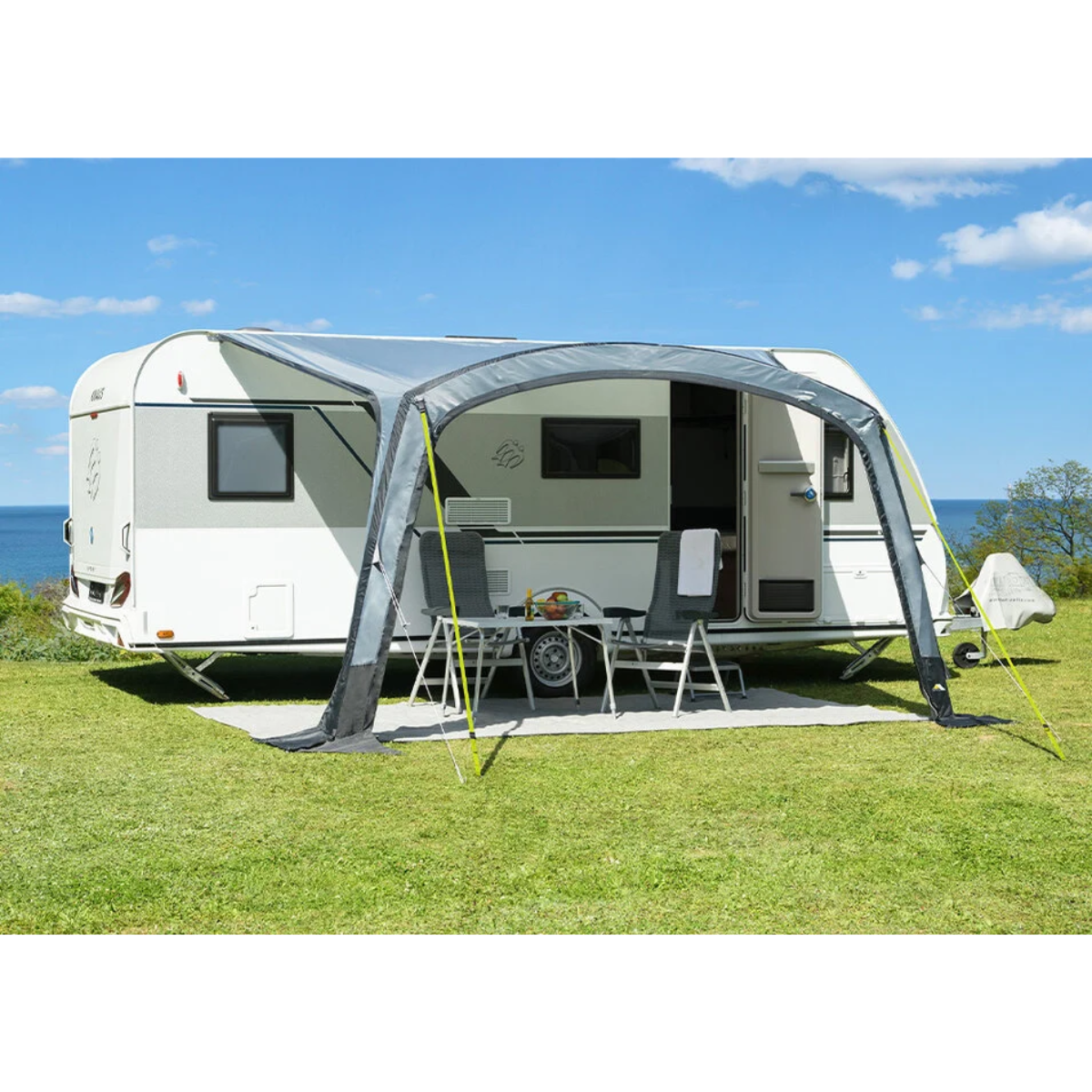 DWT aufblasbares Sonnenvordach Sunny Air 400 inkl. Vorder- und Seitenwaenden 400 x 250 cm - 143105