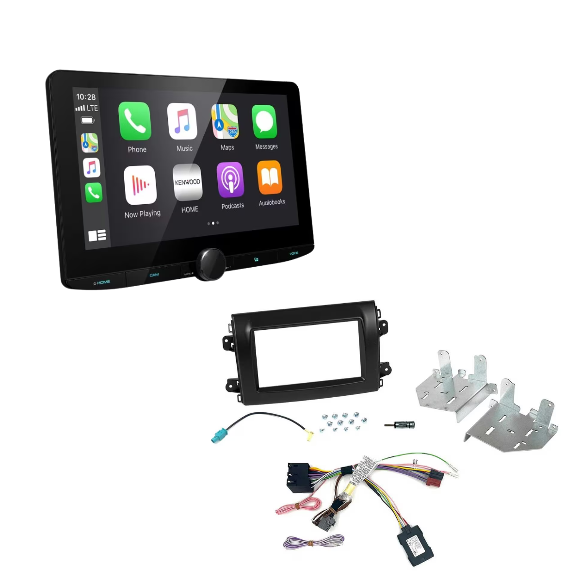 KENWOOD DMX9720XDS-CAMPER inkl- Installations-Kit mit LFB fuer Fiat Ducato Serie 8 ab Bj. 2022