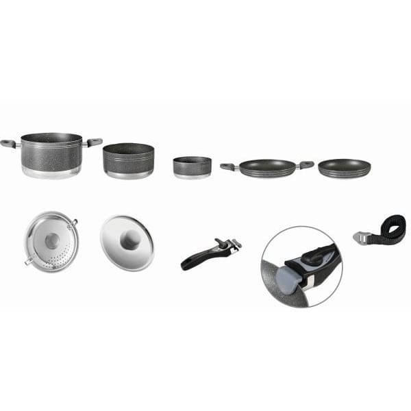 Toepfe BRUNNER Topfset GOURMET ROCK 8-1 ø 20