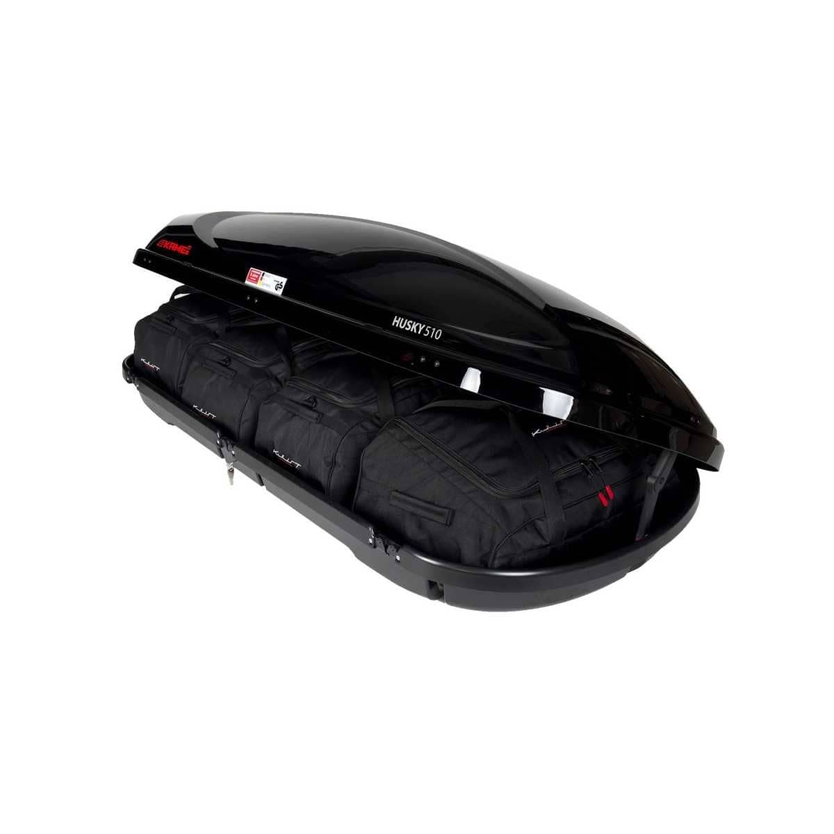 KJUST Dachboxen Taschen Set fuer Dachbox KAMEI HUSKY 510 4er-Set - 13133