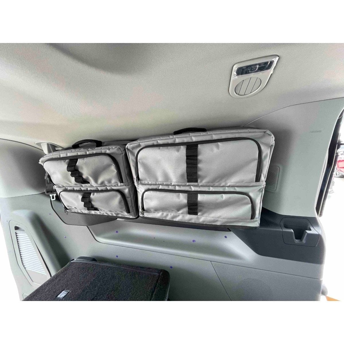 Fenstertaschen-Set FELLEISEN 2x Fenstertaschen -V710 L2- fuer Ford Tourneo Custom V710 L2- Fahrerseite- Hellgrau- ohne Thermomatte TST 0102 40