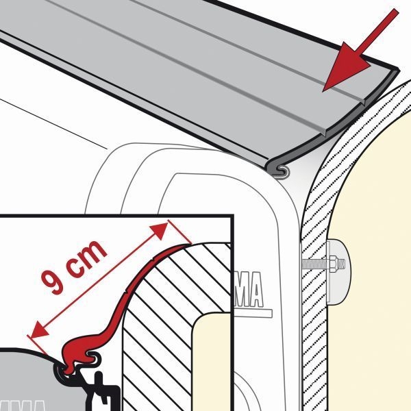 Abdichtgummi 1 Meter FIAMMA Rain Guard L