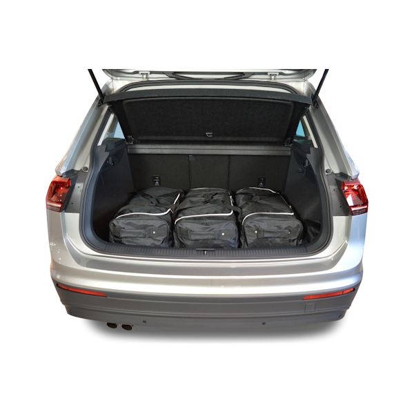 Car Bags V12701S VW Tiguan SUV Bj- 15-23 tiefer Ladeboden - Reisetaschen Set- Auf Ihr Auto massgeschneidert- Das Original