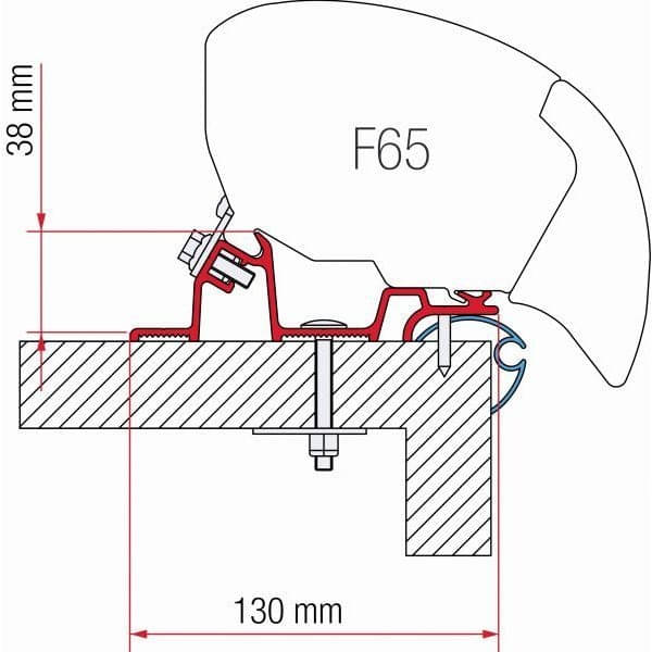 FIAMMA Adapter Kit Caravan Standard fuer Markise F80 98655-657