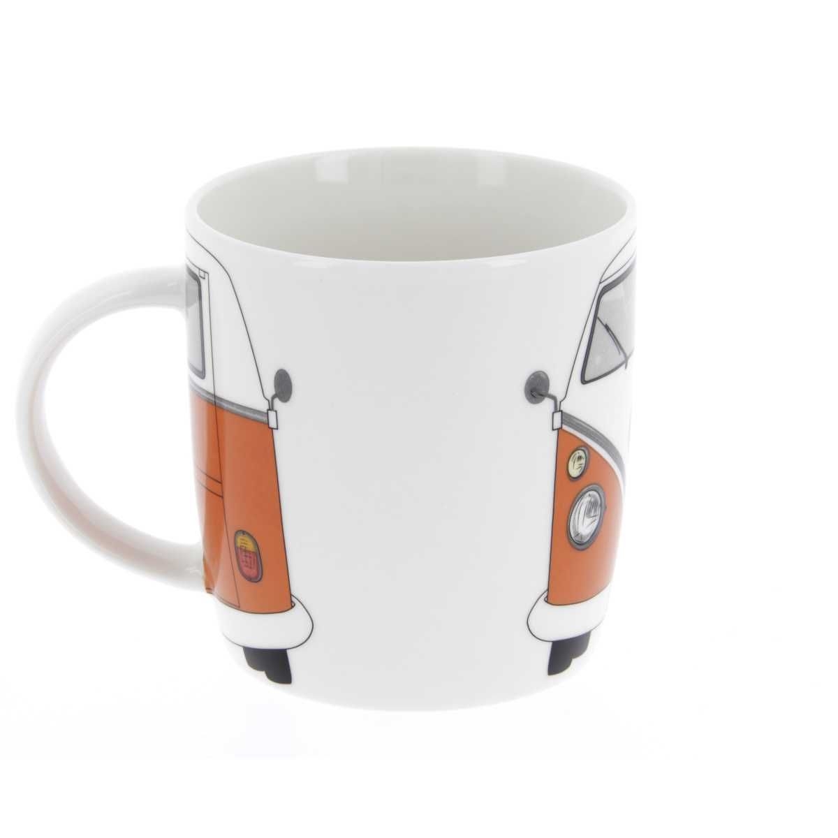 VW Collection VW T1 Bulli Bus Kaffeetasse orange-weiss - BUTA08