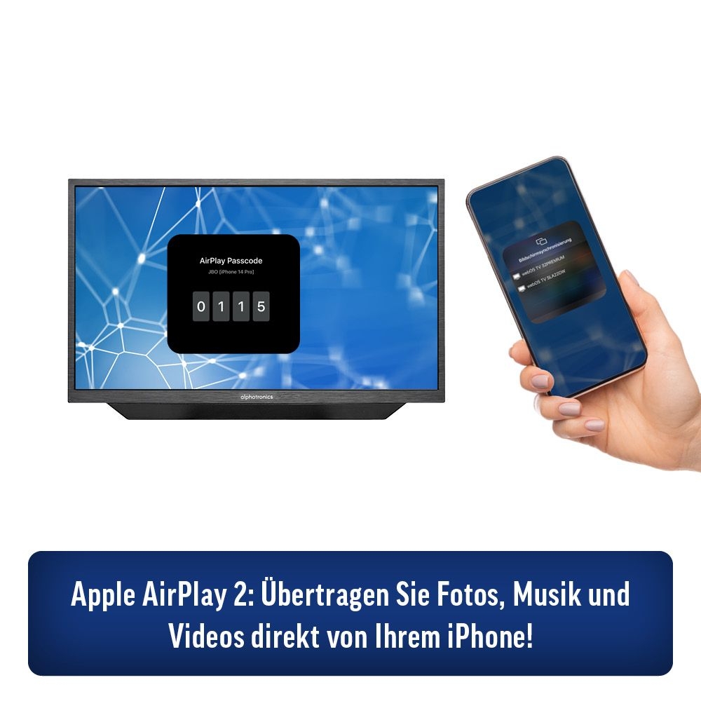 ALPHATRONICS SLA-22 DW SMART TV 22- -55 cm- Triple Tuner- DVD- BT 5.0- schwarz - 990977