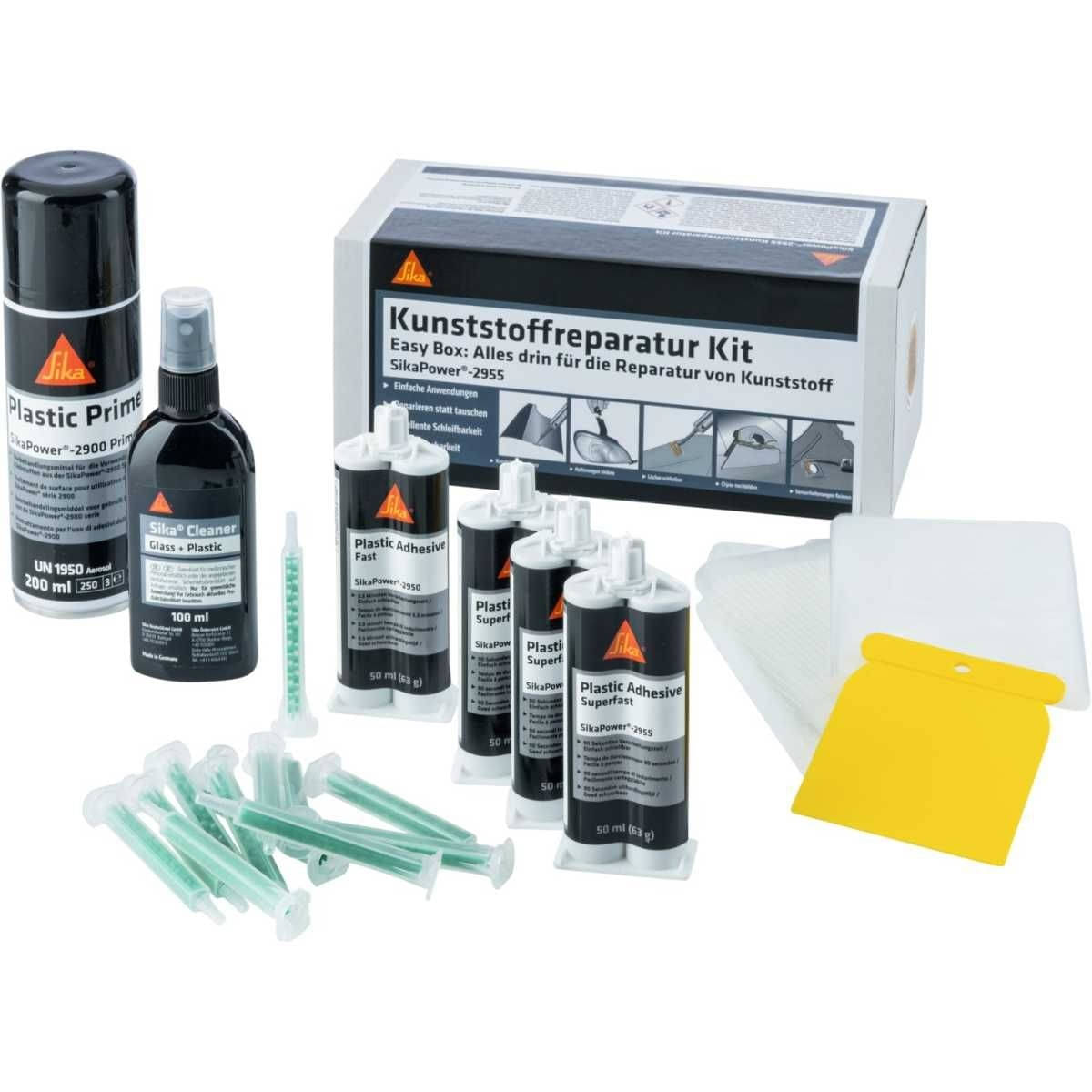 SIKA Kunststoffreparaturkit SikaPower -2955 Easy Box Schwarz SIKA Kunststoffreparaturkit SikaPower -2955 Easy Box Schwarz - 667900
