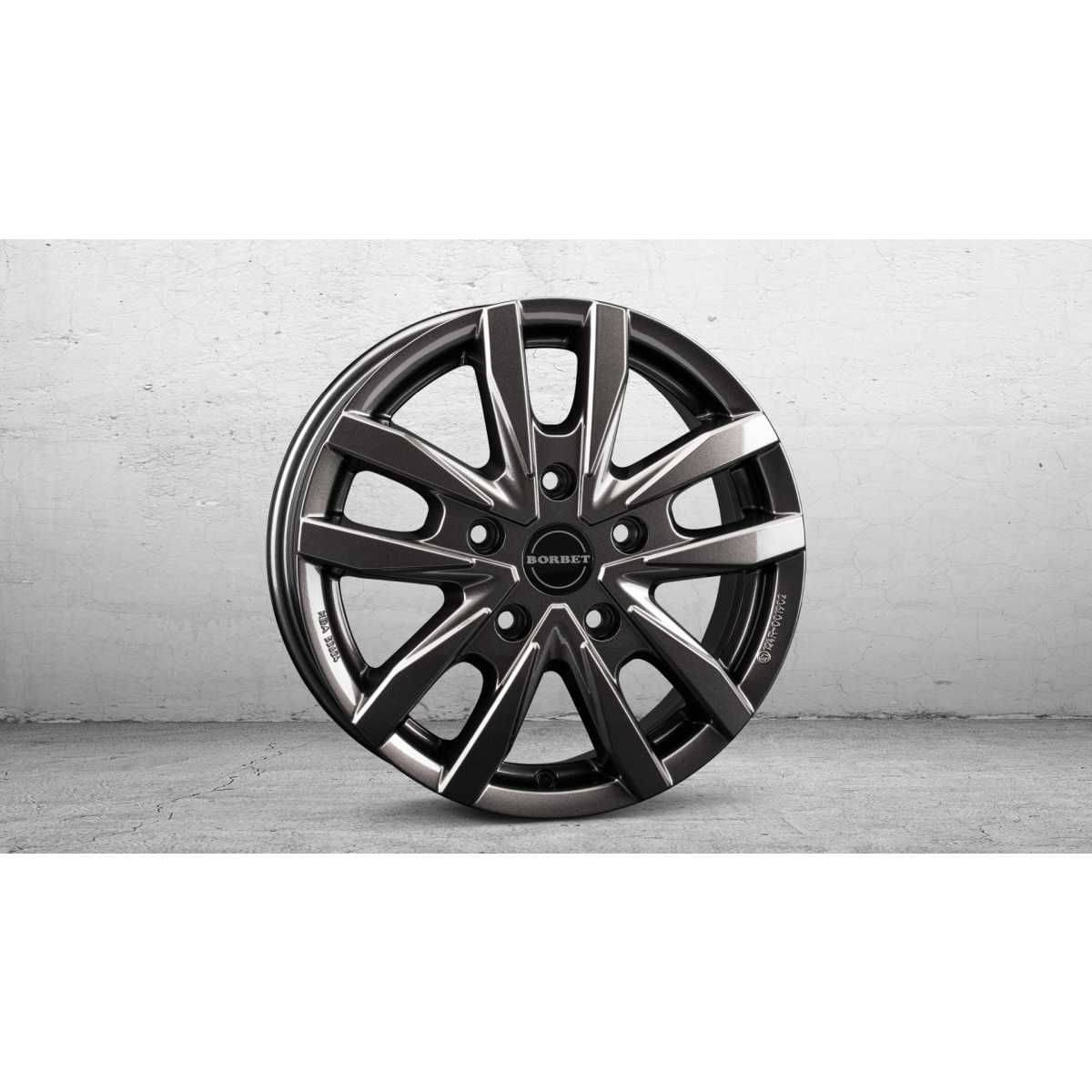 BORBET Alufelge CW5 mistral anthracite glossy 16 Zoll fuer VW Crafter-MAN TGE ab Bj. 07-18 4er-Set - CW5 65660120565-1MAG-T