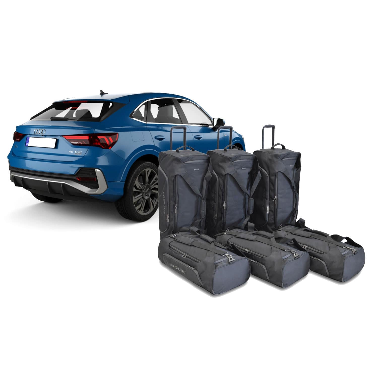 Car Bags Pro-Line A24701SP AUDI Q3 Sportback Bj- 19-25 Reisetaschen Set- Auf Ihr Auto massgeschneidert- Das Original