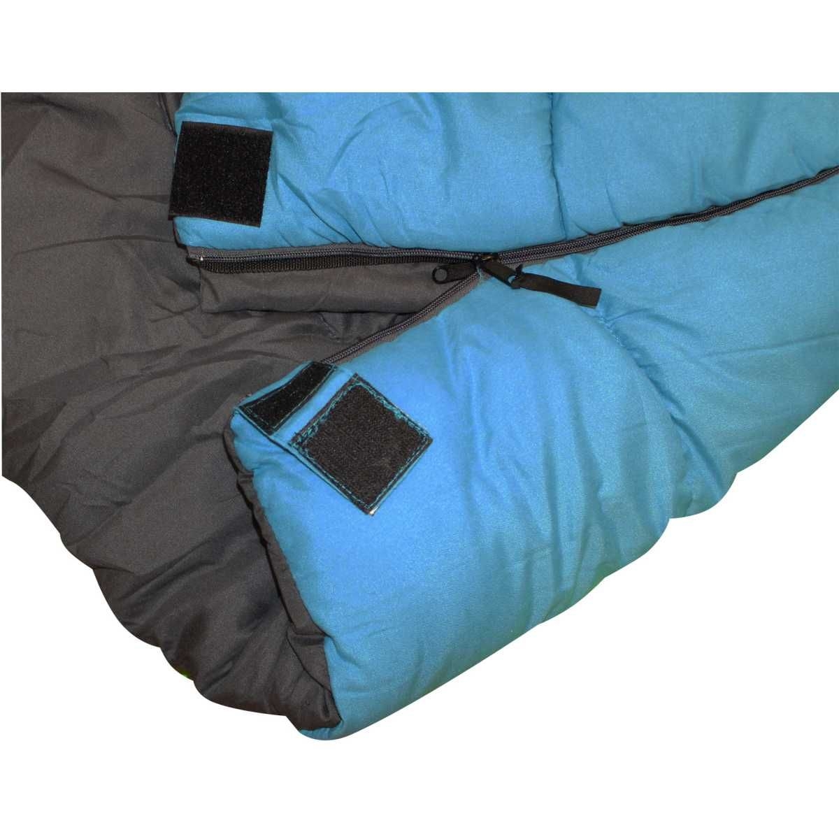 EuroTrail Deckenschlafsack ALASKA 210 x 80 cm Petrol-Dunkelgrau - ETSB0136
