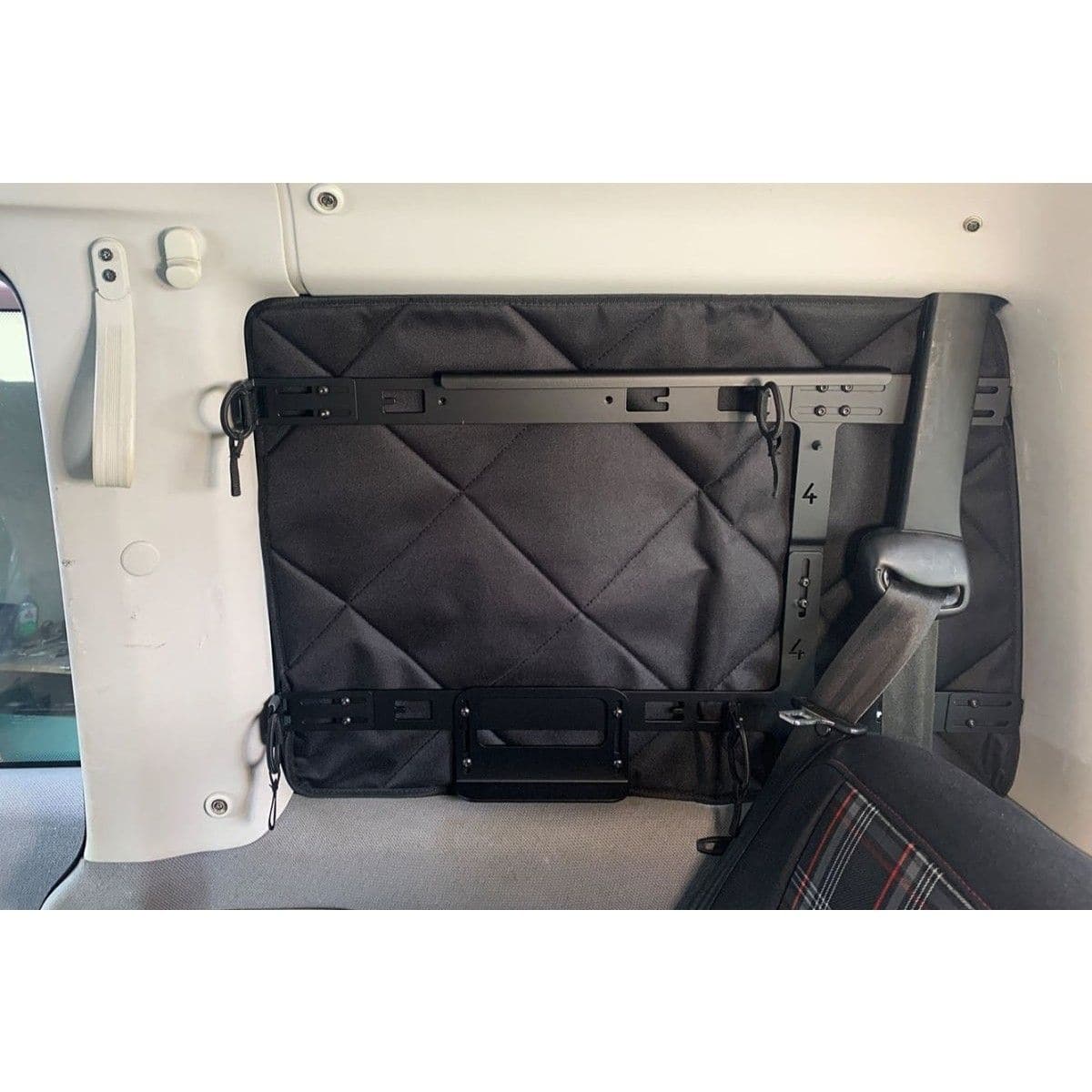 Fenstertaschen-Set FELLEISEN 1x BasicONE fuer VW T4 Multivan- Beifahrerseite- Schwarz- ohne Thermomatte TST 0204 16