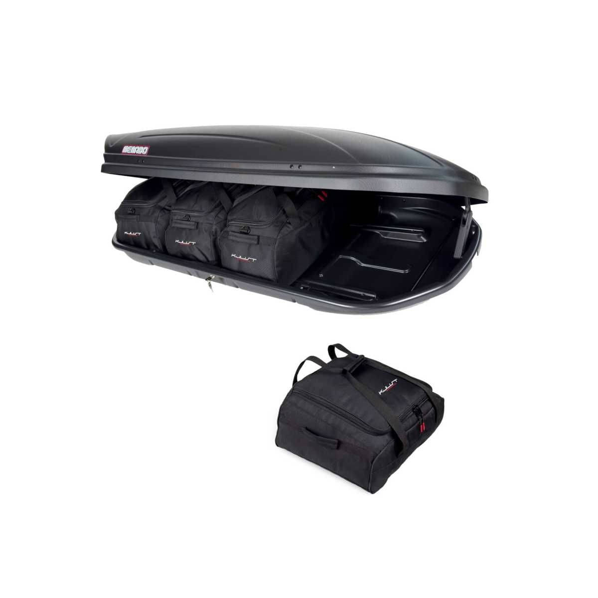 KJUST Dachboxen Taschen Set fuer Dachbox MENABO MARATHON 460 4er-Set - 13134
