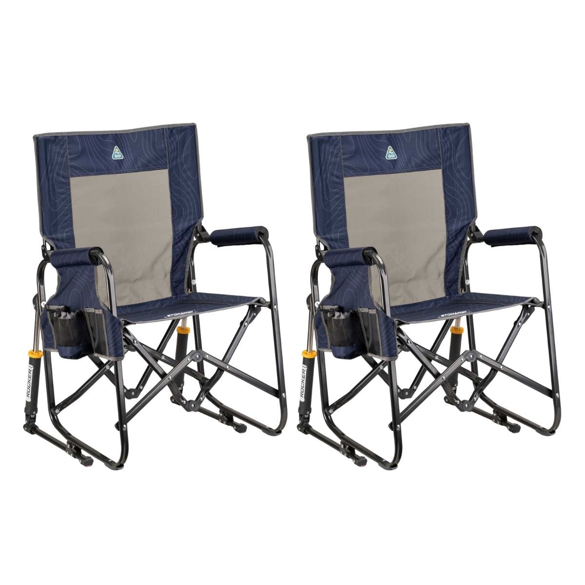 Set GCI faltbarer Schaukelstuhl Stowaway Rocker Navy Topo 2 Stühle Set GCI faltbarer Schaukelstuhl Stowaway Rocker Navy Topo 2 Stuehle - 378273