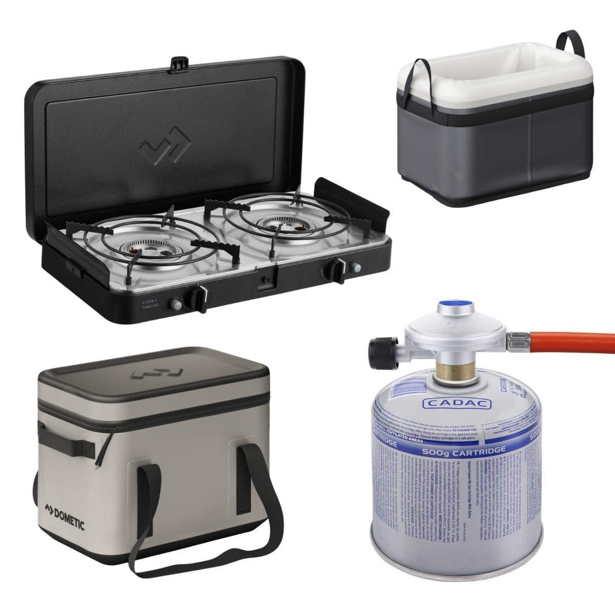 CADAC 2 Cook 3 Turbo FFD Stove 50mbar - Premium-Set 2.0 - 203F2C-10-DE 344 CA500-N 9600050768 9600050791