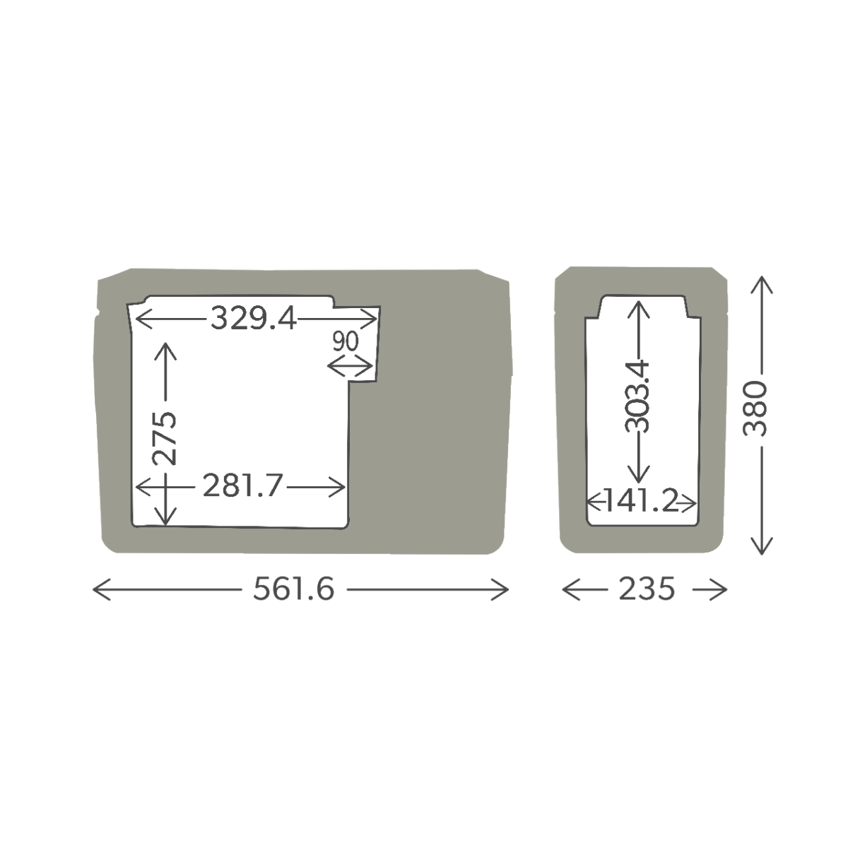 DOMETIC CoolFreeze CFF12 Kompressor Kuehlbox 12-24-230 V 13 L - 9600029485