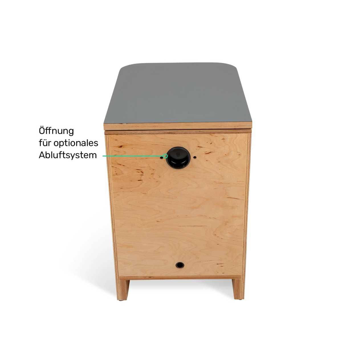 TROBOLO SilvaBlœm grau Trenntoilette - H3XX1457G