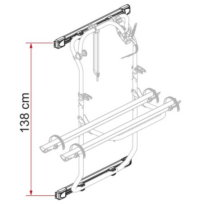 FIAMMA Kit Bars DJ fuer VW Crafter ab Baujahr 2017- 08754-03- - zu Ergaenzen mit Grundtraeger Carry-Bike DJ