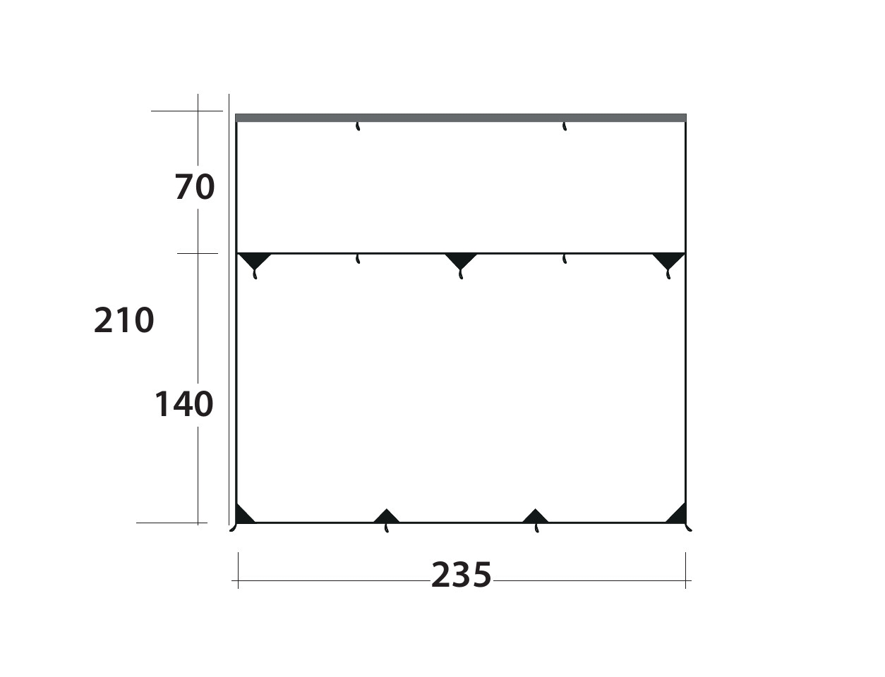 Outwell Sonnendach Hillcrest Tarp - 111403