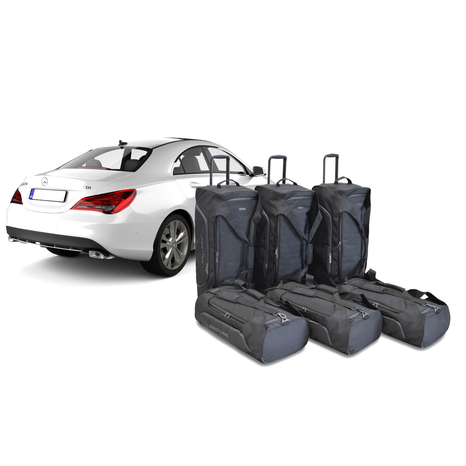 Car Bags Pro-Line M21301SP Mercedes CLA -C117- Coupe Bj- 13-19 Reisetaschen Set- Auf Ihr Auto massgeschneidert- Das Original