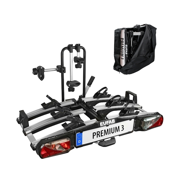 Fahrradtraeger EUFAB Premium III 11522 faltbar mit Tasche 3 er