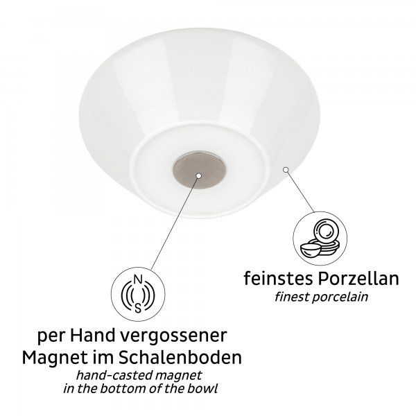 SILWY Porzellan Magnet Bowls -2er Set- S0PB-1312-2