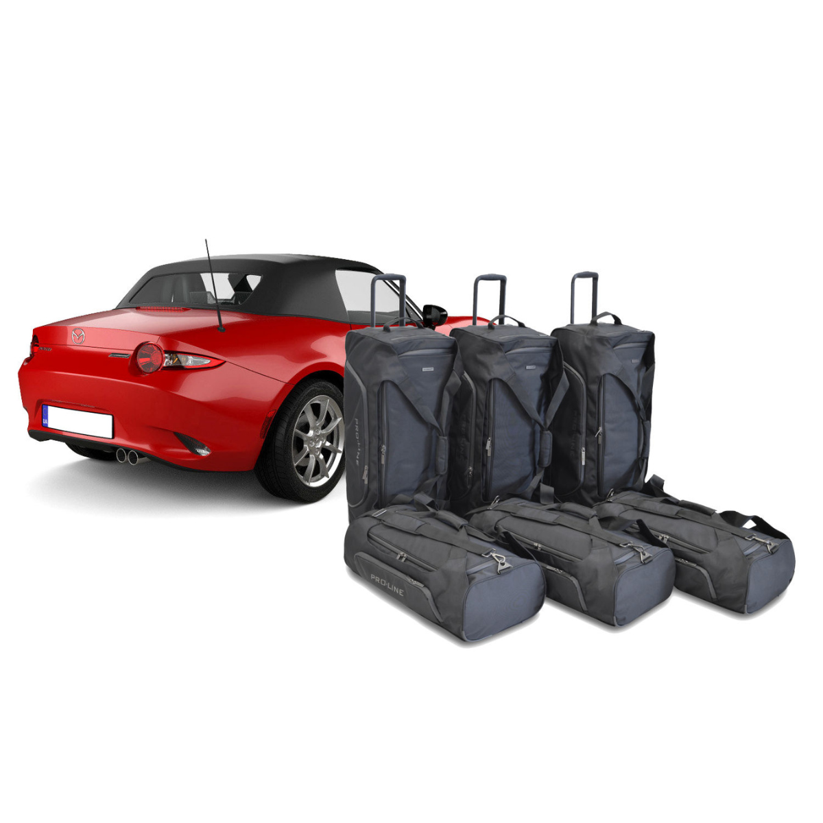 Car Bags Pro-Line M30801SP Mazda MX-5 Cabriolet Bj- 15- heute Reisetaschen Set- Auf Ihr Auto massgeschneidert- Das Original