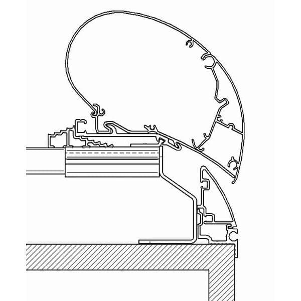 THULE Adapter Fendt Brillant bis 450 cm fuer Markise 6300 9200 309692