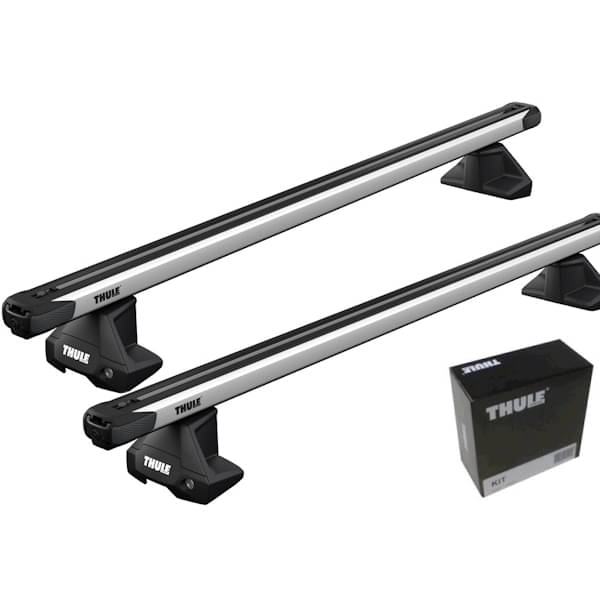 THULE Dachträger Evo SlideBar 7105 892 5213 Kompletter THULE Dachtraeger Evo mit ausziehbaren SlideBar Aluschienenprofilen