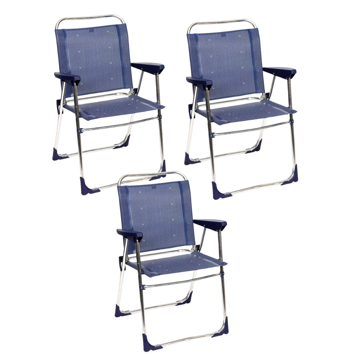 CRESPO Campingstuhl Classic AL/219 dunkelblau 3er-Set CRESPO Campingstuhl Classic AL-219 dunkelblau 3er-Set1148096