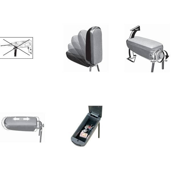 Mittelarmlehne Toyota Yaris Leder schwarz KAMEI Armlehne 0 14279 11