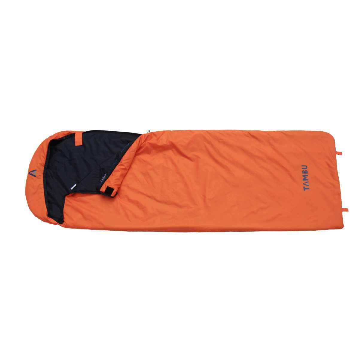 TAMBU HASA Deckenschlafsack mit Kapuze 950 g Orange - 20211009