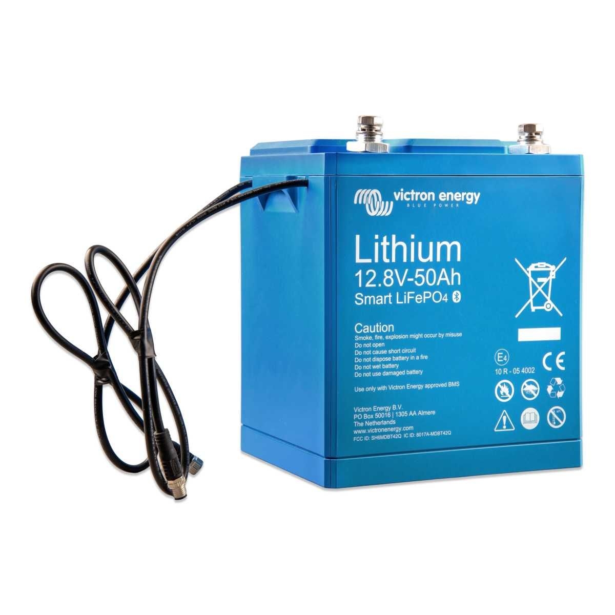 VICTRON Lithium-Batterie LiFePO4 12-8 V 50 Ah Smart - BAT512050610