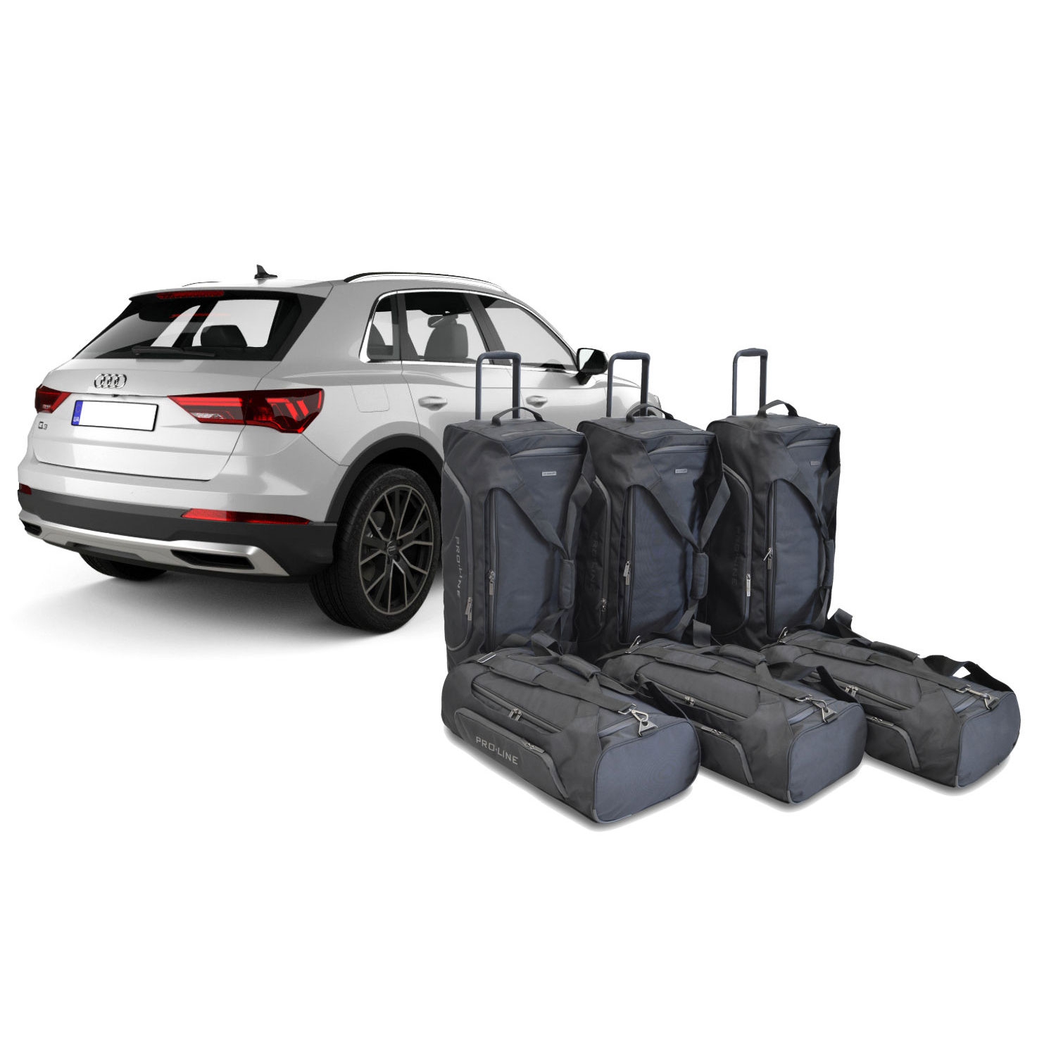 Car Bags Pro-Line A24201SP AUDI Q3 Bj- 18- Reisetaschen Set- Auf Ihr Auto massgeschneidert- Das Original