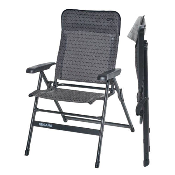 TRIGANO Campingstuhl XL COCOON Niedriglehner- Grau - M-M042X230
