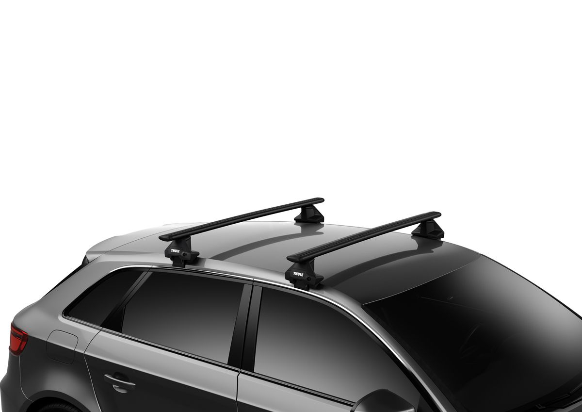 Kompletter Thule Dachtraeger Evo mit WingBar Evo Black Aluschienenprofilen