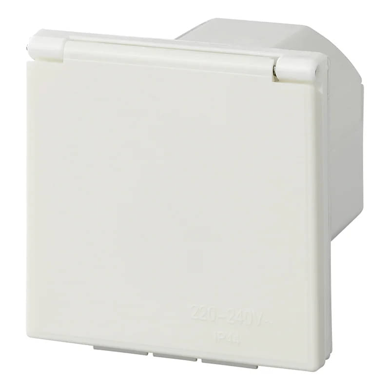 ProPlus CEE-Einspeisestecker Einbau eckig 105 x 105 mm Weiss ProPlus CEE-Einspeisestecker Einbau eckig 105 x 105 mm Weiss - 373504