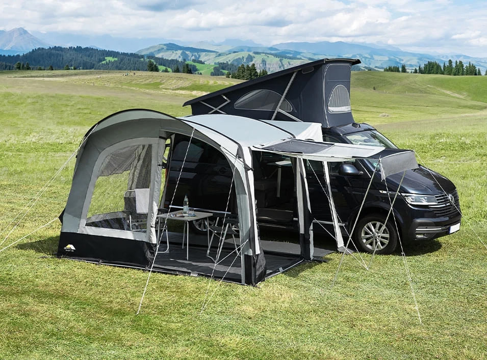 DWT aufblasbares Bus-Vorzelt RODEO AIR 320 x 200-100 cm Anbauhoehe 180-220 cm - 2110100